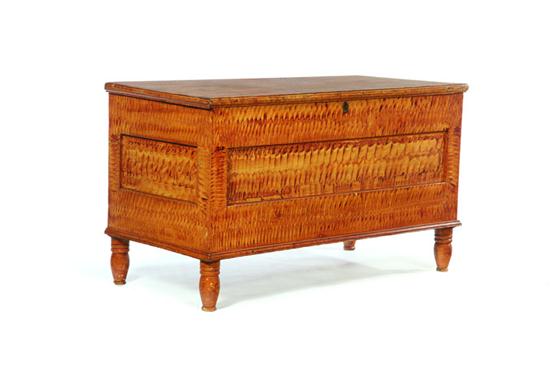 DECORATED BLANKET CHEST.    Ohio or