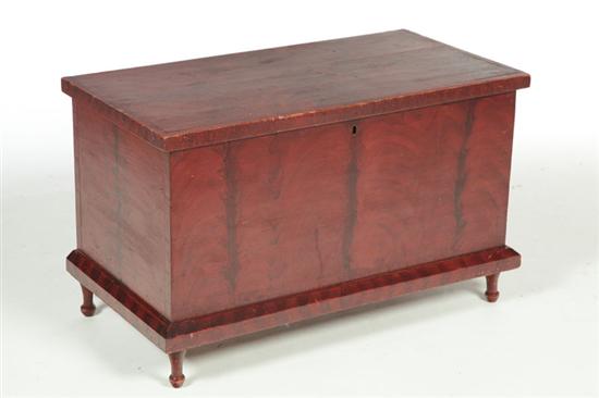 DECORATED BLANKET CHEST.  Ohio or