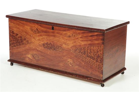 DECORATED BLANKET CHEST.  Ohio or
