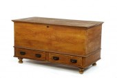 DECORATED BLANKET CHEST.  Poss
