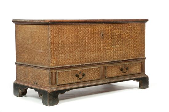 DECORATED BLANKET CHEST. 
