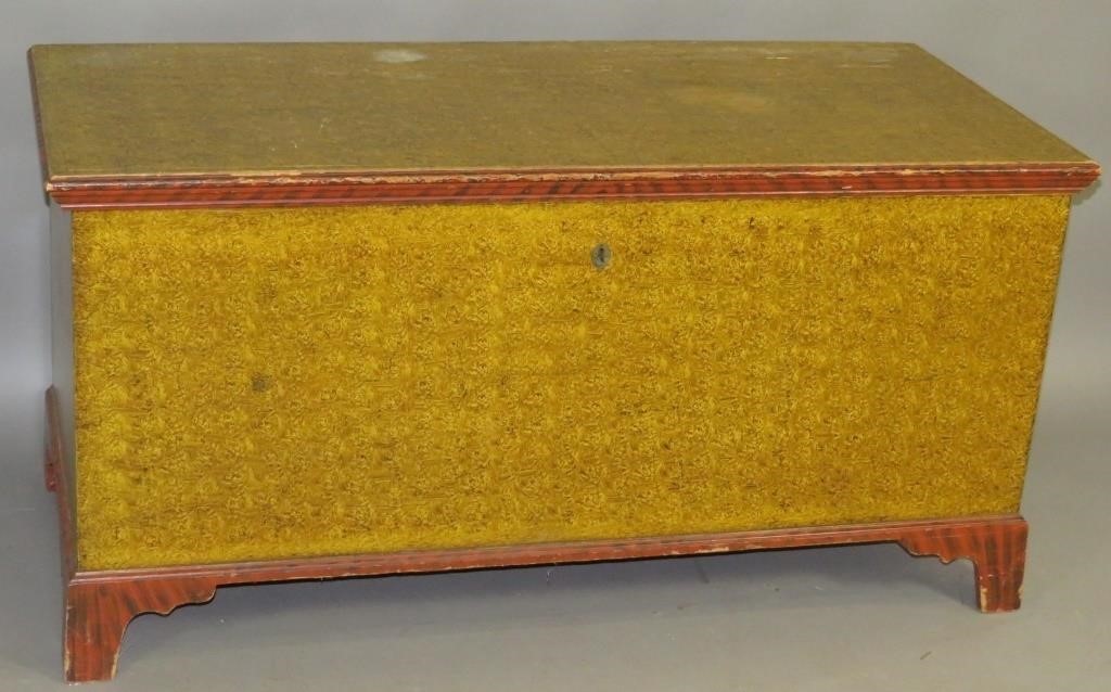 *DECORATED BLANKET CHESTca. 1820;