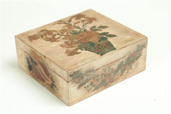 DECORATED BOX.  American  19th