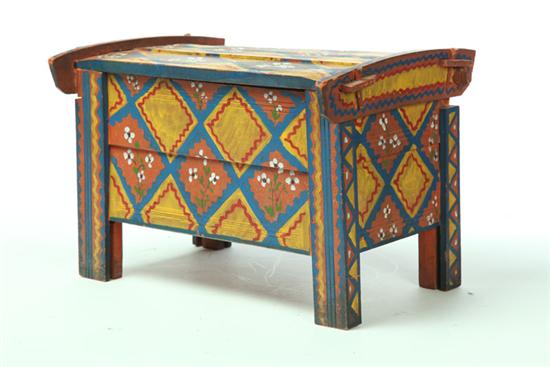 DECORATED BOX.  American or