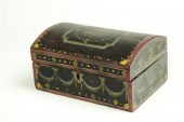 DECORATED BOX.  Attributed to