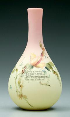 Decorated Burmese vase with