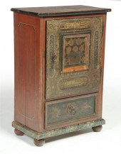 *DECORATED CABINET.  European