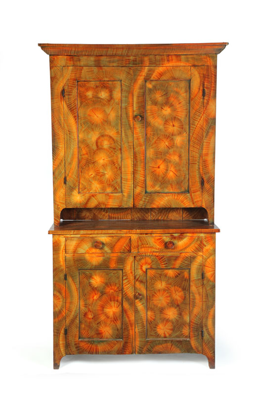 DECORATED CUPBOARD.  American  late