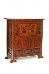 DECORATED CUPBOARD.  Mongolia