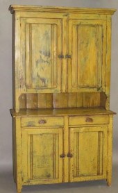 DECORATED CUPBOARDca. 1900; in