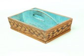 DECORATED CUTLERY TRAY.  Ameri
