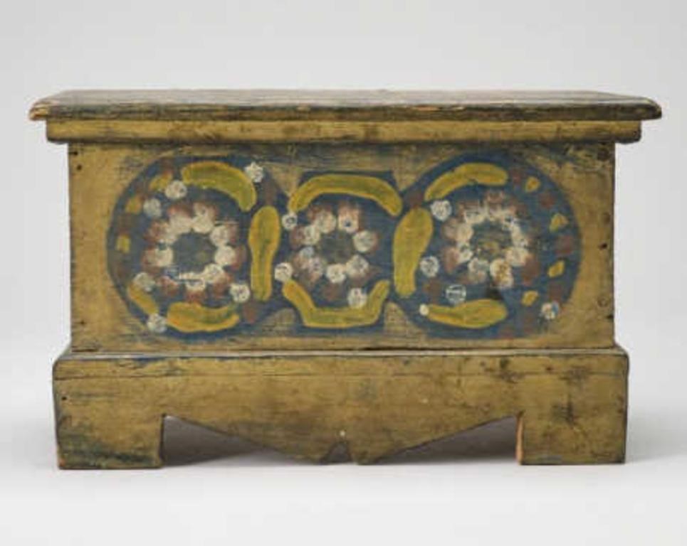 DECORATED DEED BOXA decorated