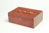 DECORATED DOCUMENT BOX.  Ameri