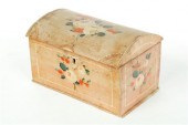 DECORATED DOME-TOP BOX.  Found