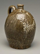 Decorated Edgefield gallon jug
