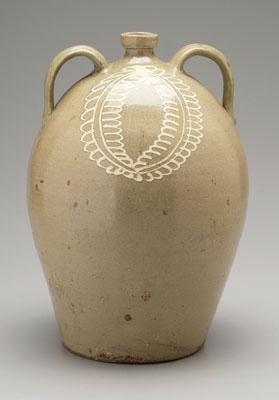 Decorated Edgefield jug, two