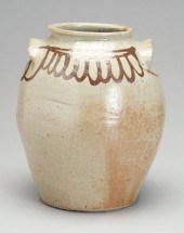 Decorated Edgefield ovoid jar,
