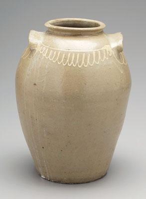 Decorated Edgefield ovoid jar,