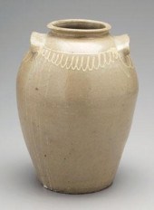 Decorated Edgefield ovoid jar,