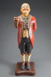 DECORATED FIBERGLASS FIGURE OF