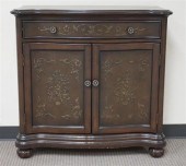 DECORATED FRUITWOOD CONSOLE TA