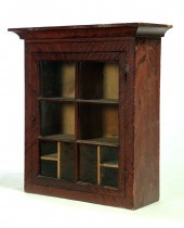 DECORATED HANGING CUPBOARD.  A
