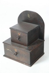 DECORATED HANGING WALL BOX.  P