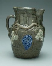 Decorated Hewell stoneware pit