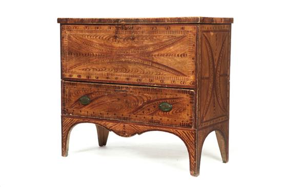DECORATED MULE CHEST.  Matteson