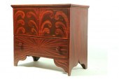 *****DECORATED MULE CHEST.  Wo