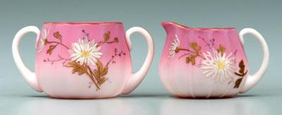 Decorated peachblow sugar and