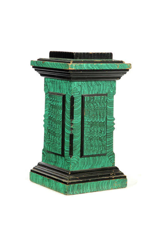 DECORATED PEDESTAL.  American  20th