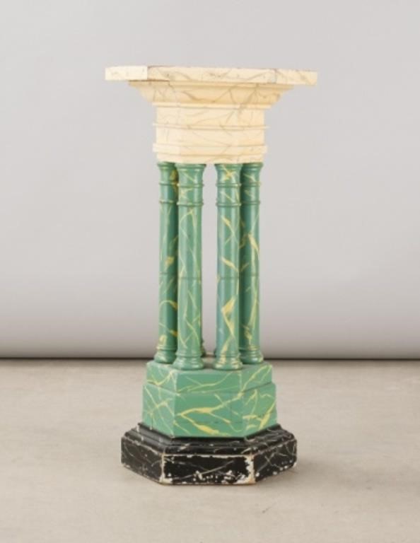 DECORATED PLINTHA sculpture