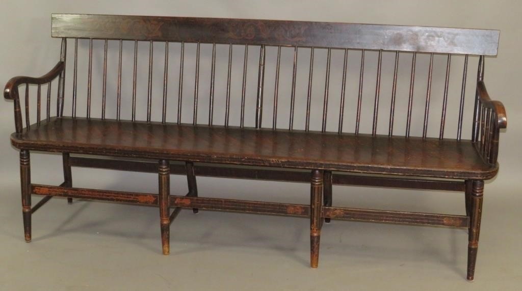 DECORATED SETTEEca. 1860; in a