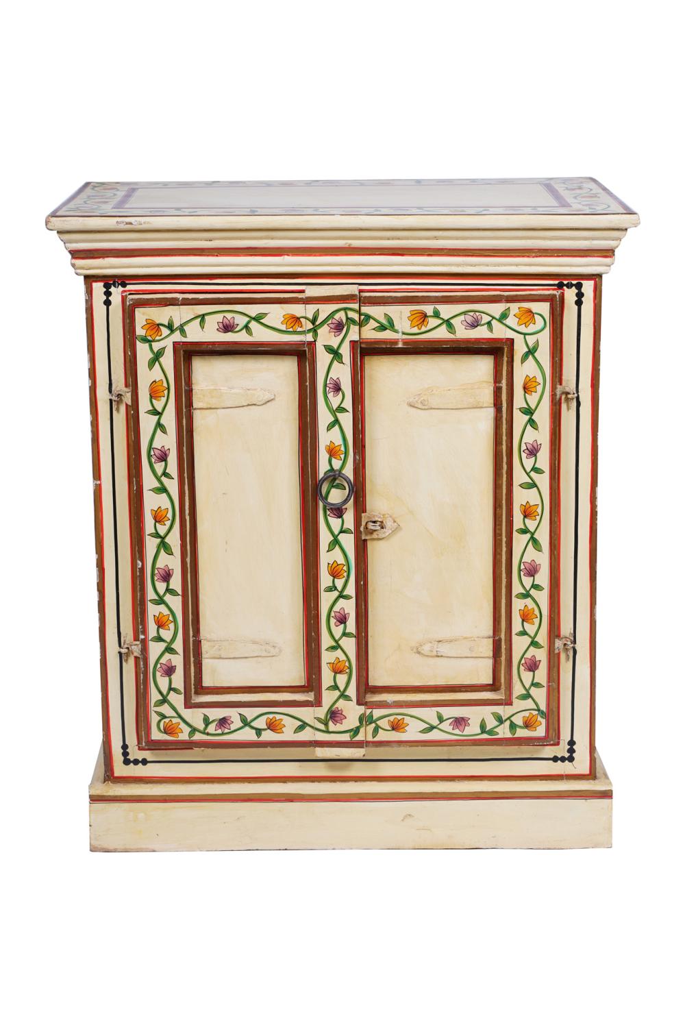 DECORATED SIDE CABINETwith fitted