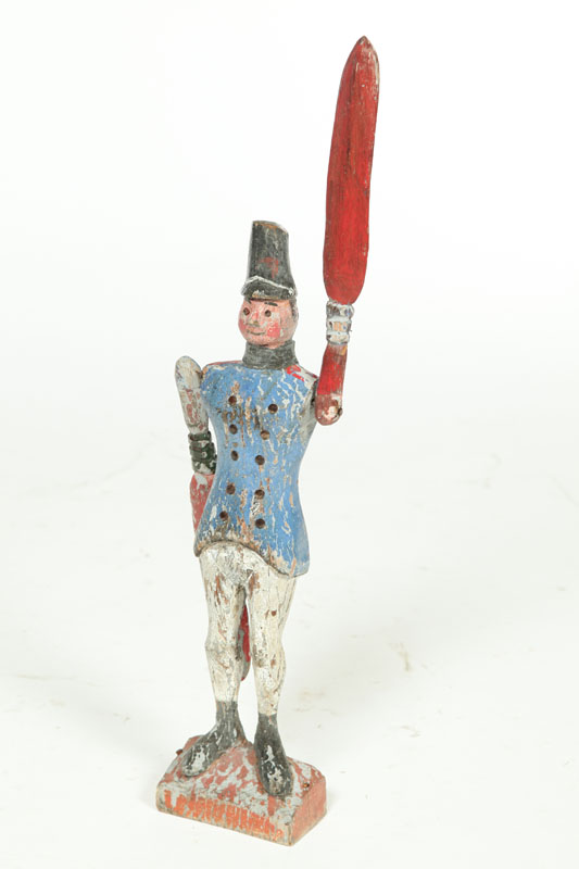 DECORATED SOLDIER WHIRLIGIG. 