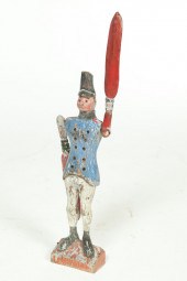 DECORATED SOLDIER WHIRLIGIG.