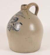 Decorated stoneware advertisin