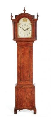 DECORATED TALL CASE CLOCK.  Se