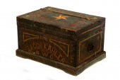 DECORATED TOOL CHEST.	  Possib