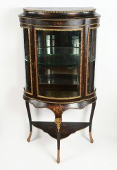 DECORATED VITRINE DISPLAY CABI