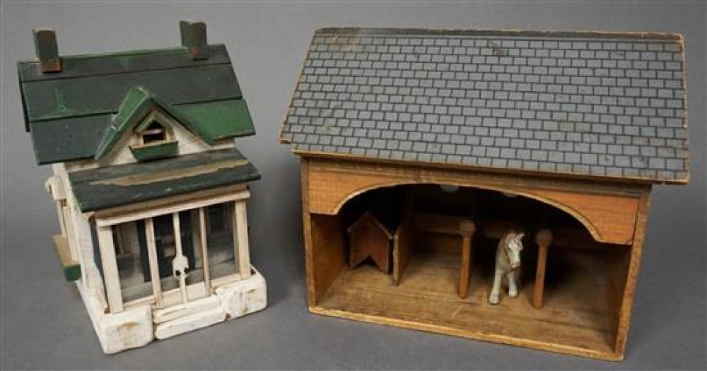 DECORATED WOOD HOUSE AND