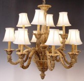 DECORATIVE 12 LIGHT CHANDELIER