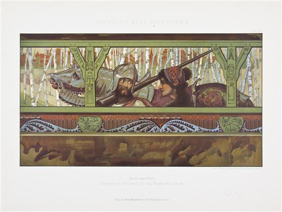 * (DECORATIVE ARTS) Two folio-sized
