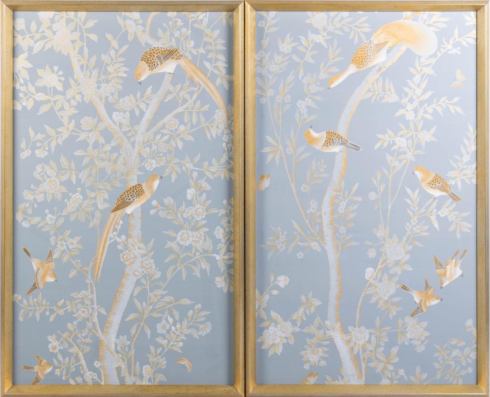 , DECORATIVE BIRDS IN A TREE,