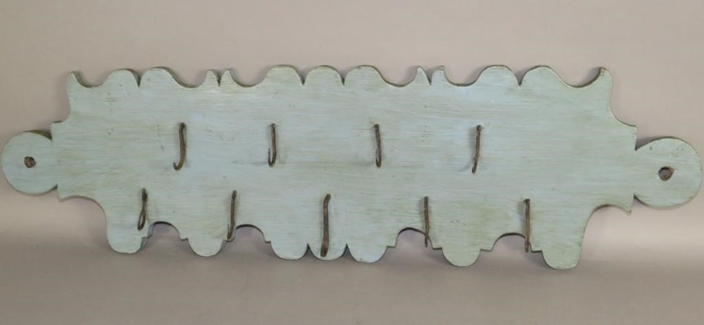 DECORATIVE BLUE MEAT CURING RACKca.