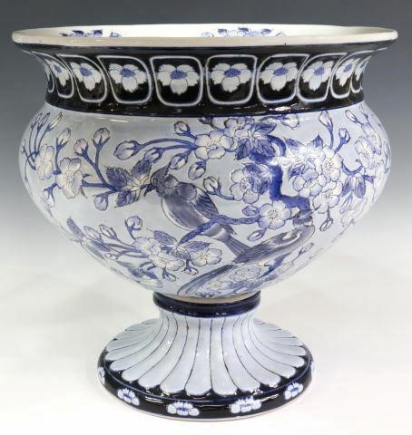 DECORATIVE BLUE & WHITE CERAMIC
