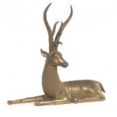DECORATIVE BRASS RECUMBENT DEE