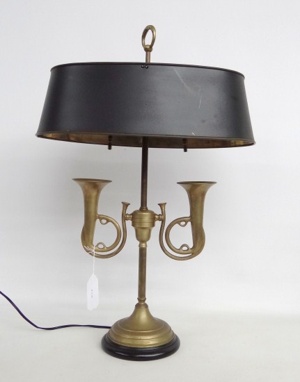 Decorative brass trumpet lamp. 26