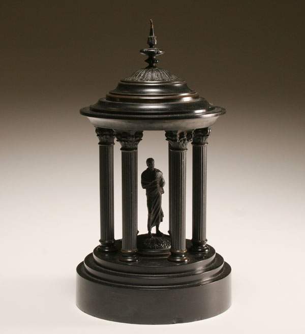 Decorative bronze and stone